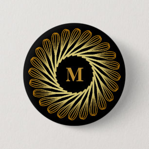 Personlig Monogram Kitchen Baking Älskare Knapp
