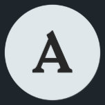 Personlig Monogram kuvertförsegling Runt Klistermärke<br><div class="desc">Det här är en vackert utskriven monogrampersonlig som kan anpassas till din speciella dag. Det här är bäst för bröllopsinbjudningar,  OSA kort och andra produkter som matchar den här designen.</div>