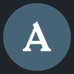 Personlig Monogram kuvertförsegling Runt Klistermärke<br><div class="desc">Det här är en vackert utskriven monogrampersonlig som kan anpassas till din speciella dag. Det här är bäst för bröllopsinbjudningar,  OSA kort och andra produkter som matchar den här designen.</div>