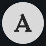 Personlig Monogram kuvertförsegling Runt Klistermärke<br><div class="desc">Det här är en vackert utskriven monogrampersonlig som kan anpassas till din speciella dag. Det här är bäst för bröllopsinbjudningar,  OSA kort och andra produkter som matchar den här designen.</div>