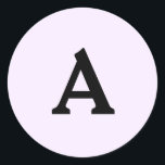 Personlig Monogram kuvertförsegling Runt Klistermärke<br><div class="desc">Det här är en vackert utskriven monogrampersonlig som kan anpassas till din speciella dag. Det här är bäst för bröllopsinbjudningar,  OSA kort och andra produkter som matchar den här designen.</div>