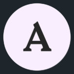 Personlig Monogram kuvertförsegling Runt Klistermärke<br><div class="desc">Det här är en vackert utskriven monogrampersonlig som kan anpassas till din speciella dag. Det här är bäst för bröllopsinbjudningar,  OSA kort och andra produkter som matchar den här designen.</div>