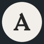 Personlig Monogram kuvertförsegling Runt Klistermärke<br><div class="desc">Det här är en vackert utskriven monogrampersonlig som kan anpassas till din speciella dag. Det här är bäst för bröllopsinbjudningar,  OSA kort och andra produkter som matchar den här designen.</div>