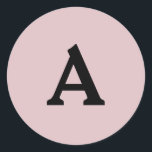 Personlig Monogram kuvertförsegling Runt Klistermärke<br><div class="desc">Det här är en vackert utskriven monogrampersonlig som kan anpassas till din speciella dag. Det här är bäst för bröllopsinbjudningar,  OSA kort och andra produkter som matchar den här designen.</div>