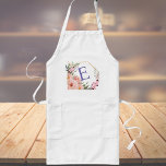 Personlig Monogram Långt Förkläde<br><div class="desc">Bloom i köket med den här charmeringen, personlig apron! Med en vacker blommigt och ett eget monogram är den här plattan perfekten för kocken som kärlek lägger till en liten bit stil till sina kulinariska skapelser. Gör en underbar gåva till dig själv eller bagaren i ditt liv! Den här anpassade...</div>