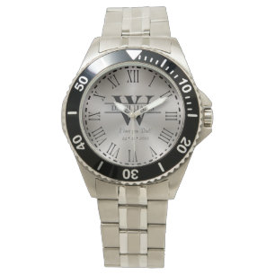 Personlig Monogram Luxury Wrist Watch Armbandsur