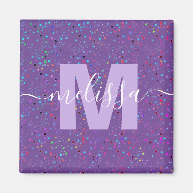 Personlig Monogram Magnet (Framsidan)