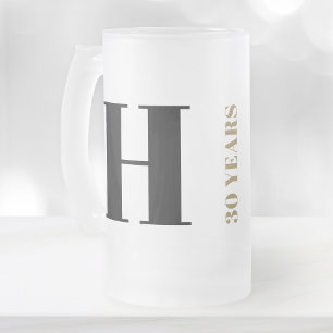 Personlig Monogram Manar Birthday Beer Mugg Gift