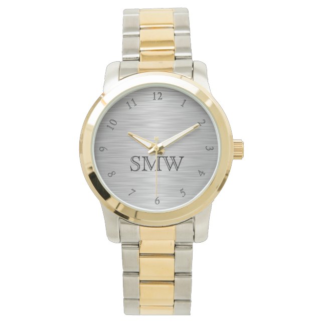 Personlig Monogram Manar Watch Armbandsur (Framsida)