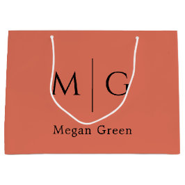 Personlig monogram med namn Terracotta
