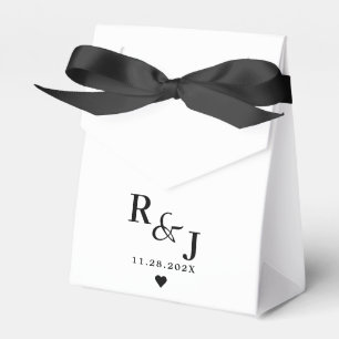Personlig Monogram Modern Elegance Bröllop Presentaskar