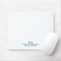 Personlig Monogram Mousepad-Anpassningsbar Initial