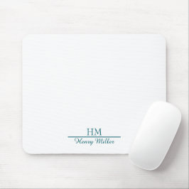 Personlig Monogram Mousepad-Anpassningsbar Initial Musmatta