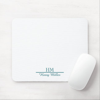 Personlig Monogram Mousepad-Anpassningsbar Initial Musmatta