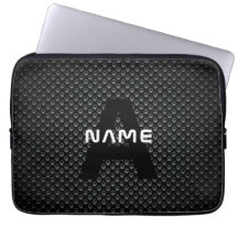 Personlig Monogram Namn Black and White Struktur