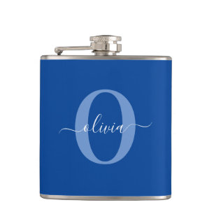 Personlig Monogram Namn Blue White Fickplunta
