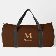 Personlig Monogram Namn Brown