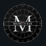 Personlig Monogram Namn Darttavla<br><div class="desc">Den här maten i personlig pub är en underbar gåva till vem som helst i ditt liv! Wow dina vänner och din familj med den här klassiska och snyggt designen som kan vara personlig för dig.</div>
