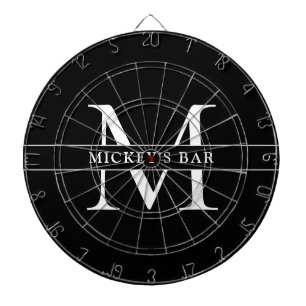 Personlig Monogram Namn Darttavla