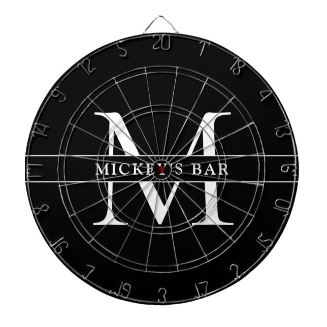 Personlig Monogram Namn Darttavla (Framsidan)