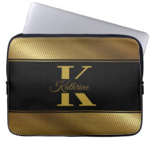 personlig monogram namn golden black