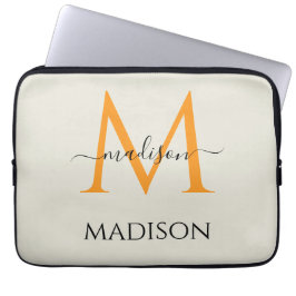 Personlig monogram & namn laptop fodral