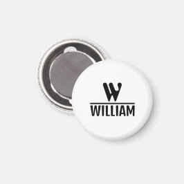 Personlig Monogram Namn Magnet