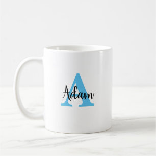 Personlig Monogram Namn Mugg skript