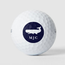 Personlig Monogram Nautical Navy Blue Classic