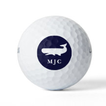 Personlig Monogram Nautical Navy Blue Classic