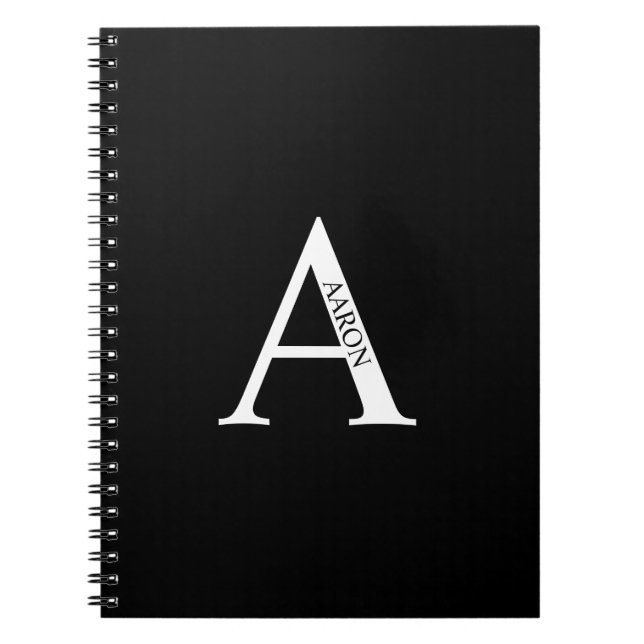 Personlig monogram och namn anteckningsbok (Framsidan)
