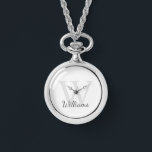 Personlig Monogram och Namn Armbandsur<br><div class="desc">Personlig Monogram och Namn Gift har personlig namn i grått-skriptteckensnitt stil och monogram i ljust grått serif font stil som bakgrund,  på vit bakgrund. Perfekt som helgdag,  familjeåterförening,  tack för marskalkar och gåva vid särskilda tillfällen.</div>