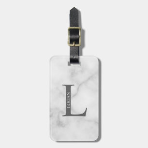 Personlig monogram och namn bagagetikett bagagebricka