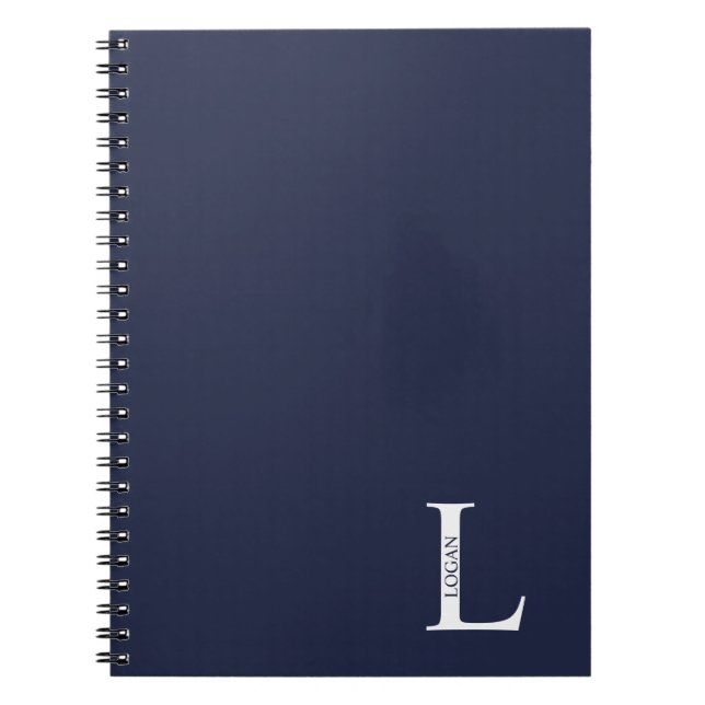 Personlig Monogram och Namn bärbar dator Anteckningsbok (Framsidan)
