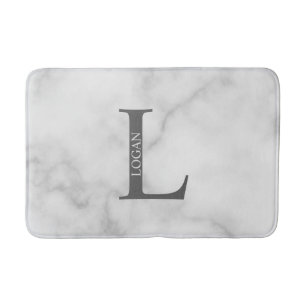 Personlig Monogram och Namn Bathroom Mat Badrumsmatta
