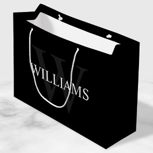 Personlig Monogram och Namn Black