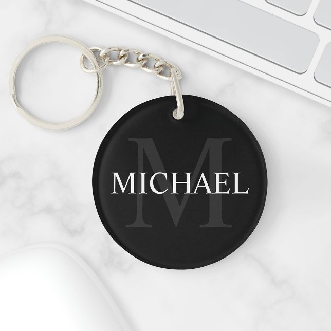 Personlig Monogram och Namn Black (Skapare uppladdad)
