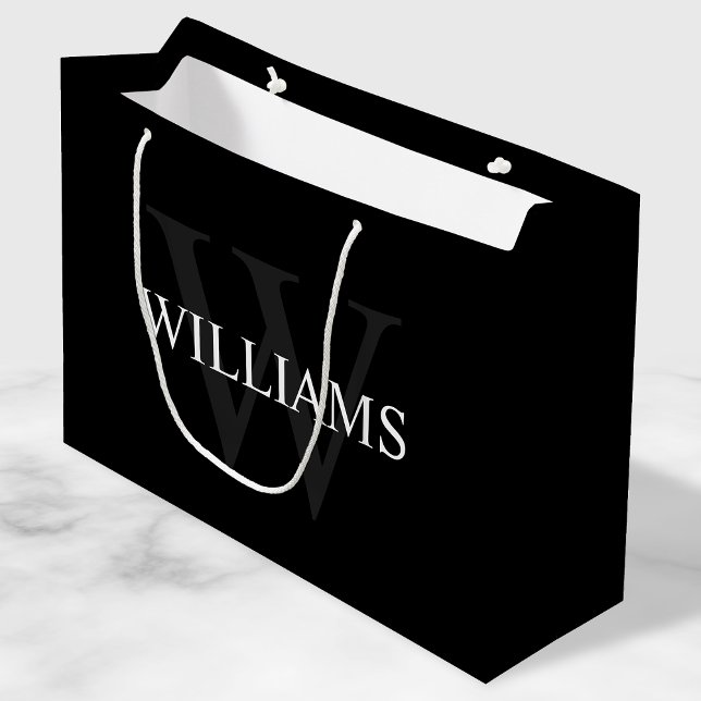 Personlig Monogram och Namn Black (Skapare uppladdad)