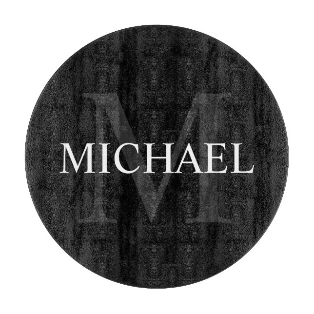 Personlig Monogram och Namn Black (Framsidan)