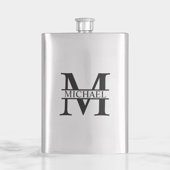 Personlig Monogram och Namn Fickplunta (Skapare uppladdad)