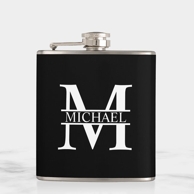 Personlig Monogram och Namn Fickplunta (Skapare uppladdad)