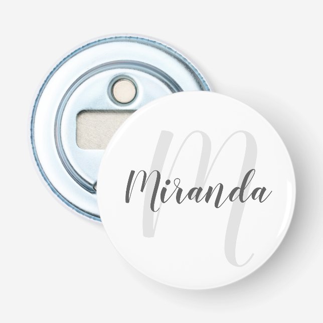 Personlig Monogram och Namn Flasköppnare (Framsidan)