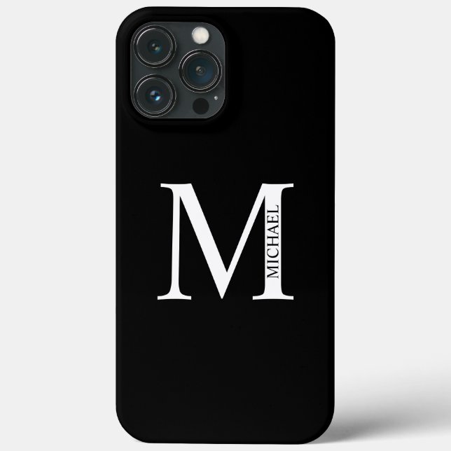 Personlig Monogram och Namn Fodral-Mate iPhone Ca (Baksida)