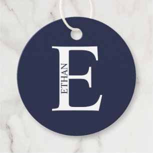 Personlig monogram och namn gåvor etiketter