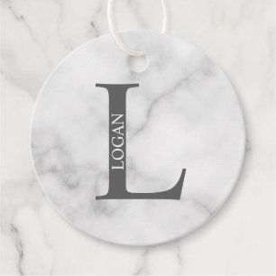 Personlig monogram och namn gåvor etiketter
