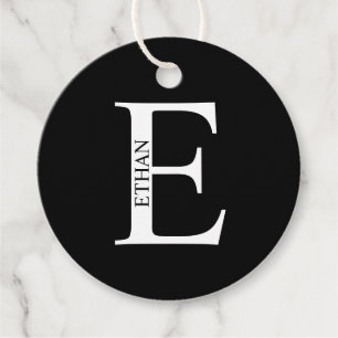Personlig monogram och namn gåvor etiketter