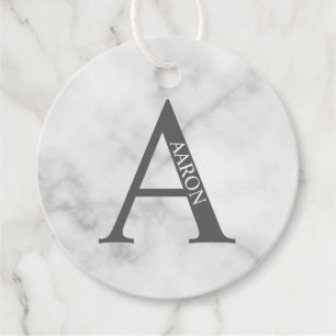 Personlig monogram och namn gåvor etiketter