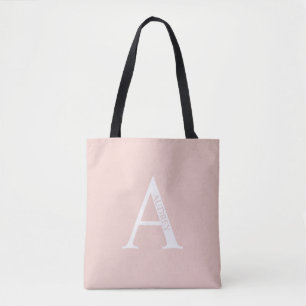 Personlig monogram och namn handväska tygkasse