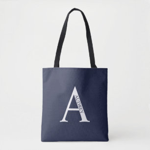 Personlig monogram och namn handväskor tygkasse