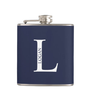 Personlig Monogram och Namn-kolv Fickplunta